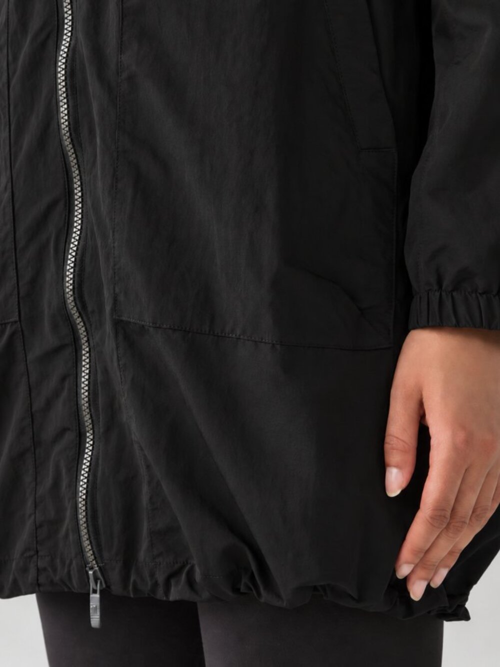 Lululemon Easy As Jacket Black Hooded Full Zip Size 8 - Picture 4 of 9